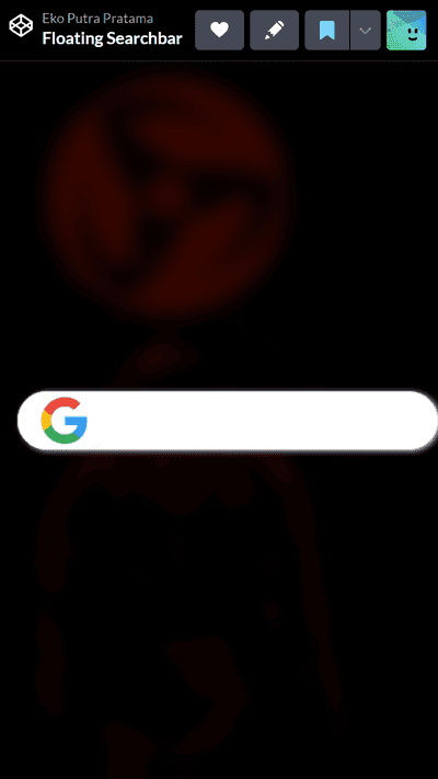 FLOATING SEARCHBAR – UI MICRO-INTERACTION